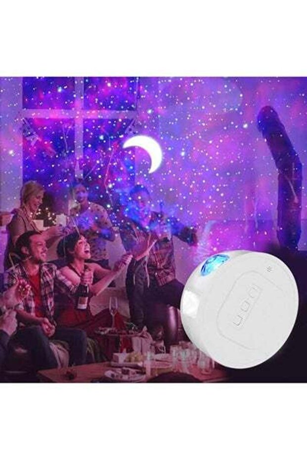 مصباح عرض السماء المرصعة بالنجوم باللون الأبيض - 4