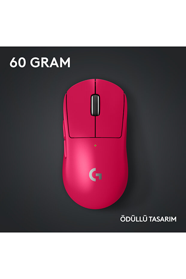 G Pro X Superlight 2 Lightspeed Kablosuz Magenta Gaming (OYUNCU) Mouse 910-006798 - 8
