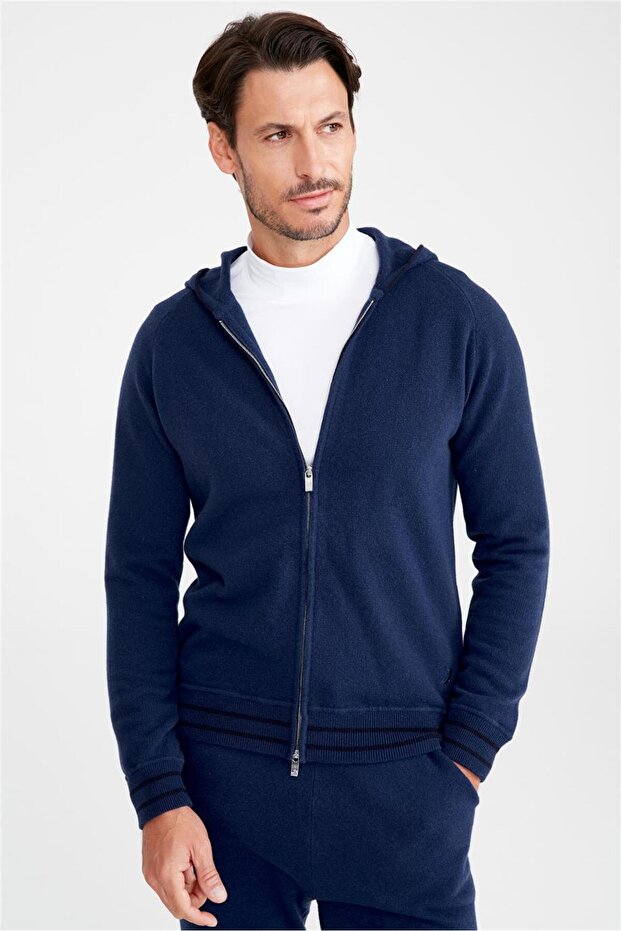 Mavi Yün Kaşmir Eşofman Takımı - 2