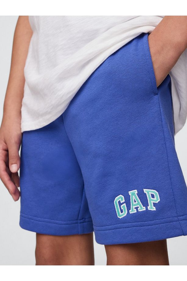 Erkek Çocuk Mavi Gap Logo Pull-On Relaxed Havlu Kumaş Şort - 2