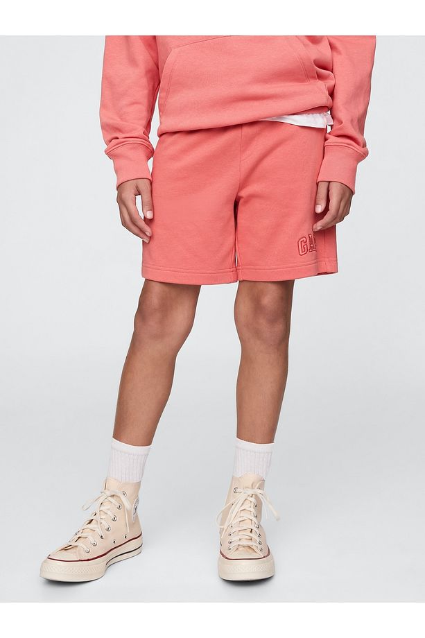 Erkek Çocuk Pembe Gap Logo Pull-On Relaxed Havlu Kumaş Şort - 3