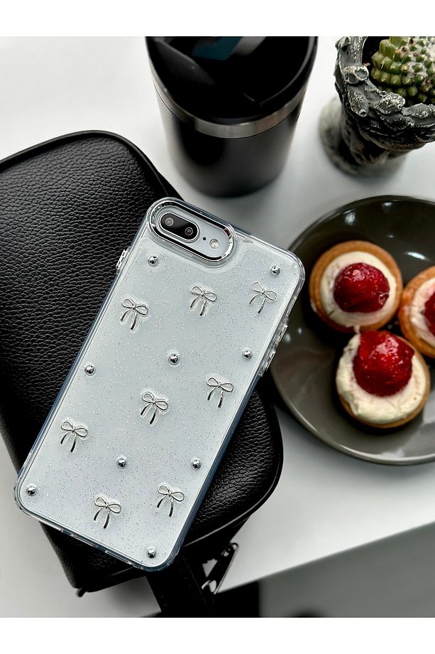 Iphone 7 Plus Ve 8 Plus Uyumlu Mini Fiyonk Oyuncak Tasarımlı Esnek Silikon Kılıf - 2