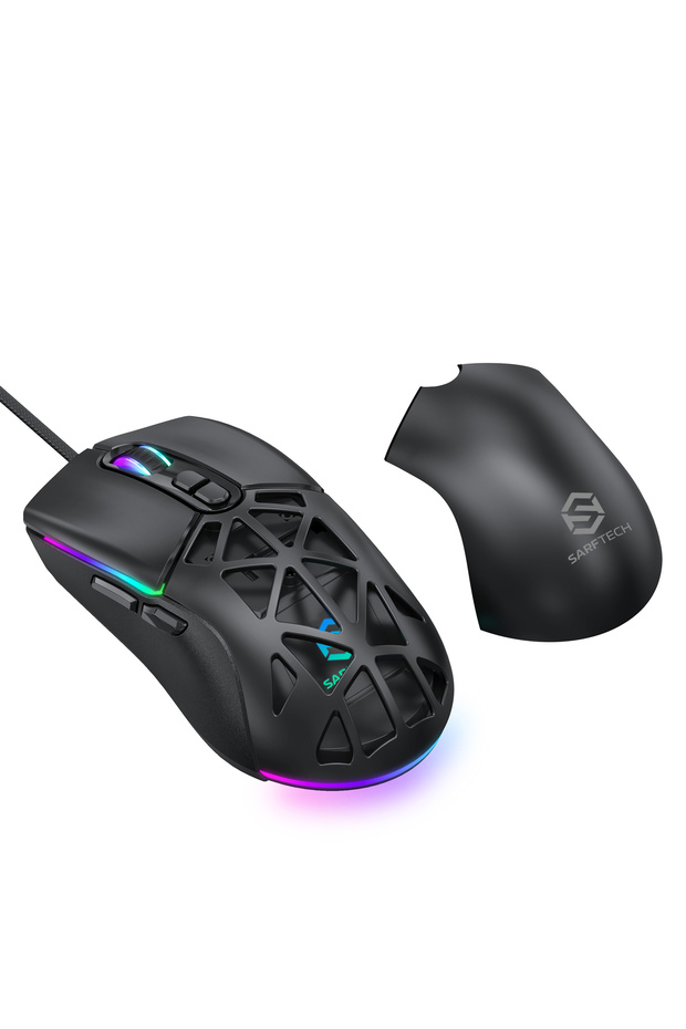 Rgb 7 Tuşlu 12.800dpi Makrolu Yazılım App Destekli Değiştirilebilir Başlıklı Gaming Oyuncu Mouse - 3