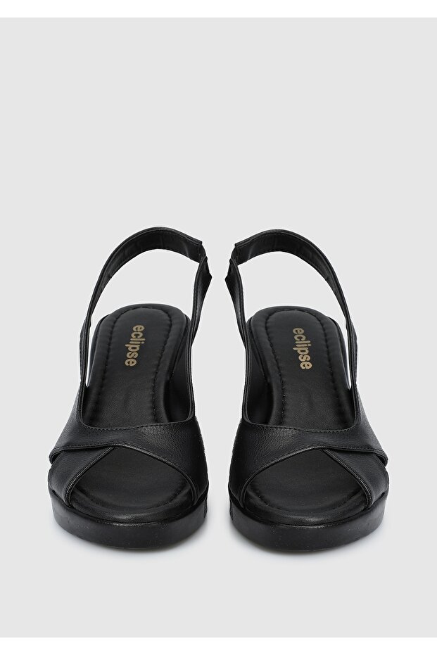 Siyah Kadın Konfor Sandalet - 3