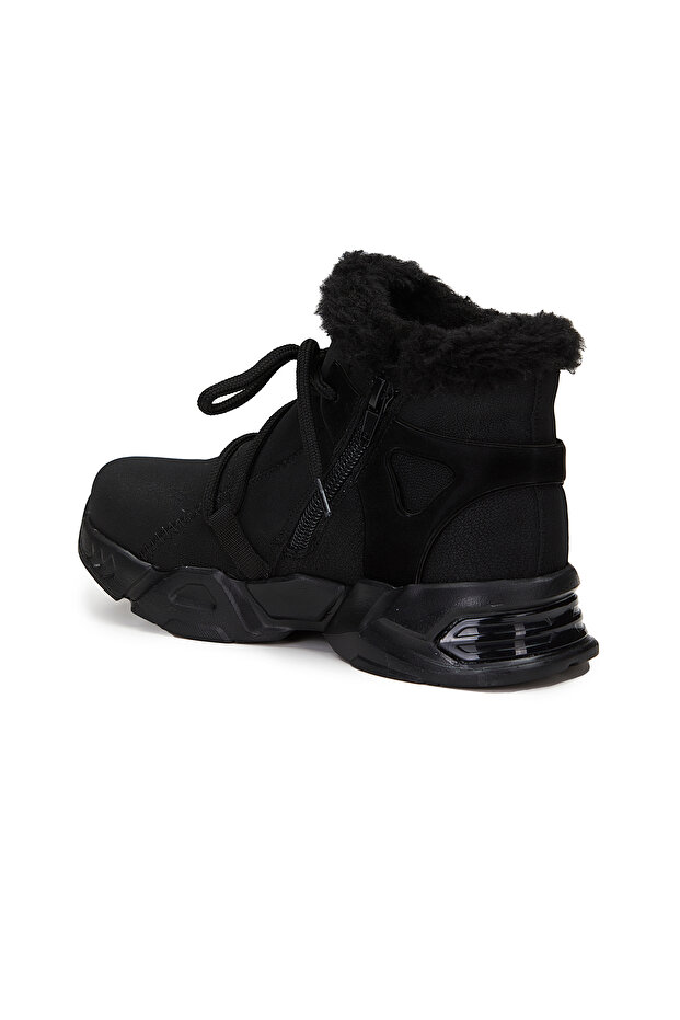 Maya Kürklü Kız Okul Öncesi Siyah Bot - 3