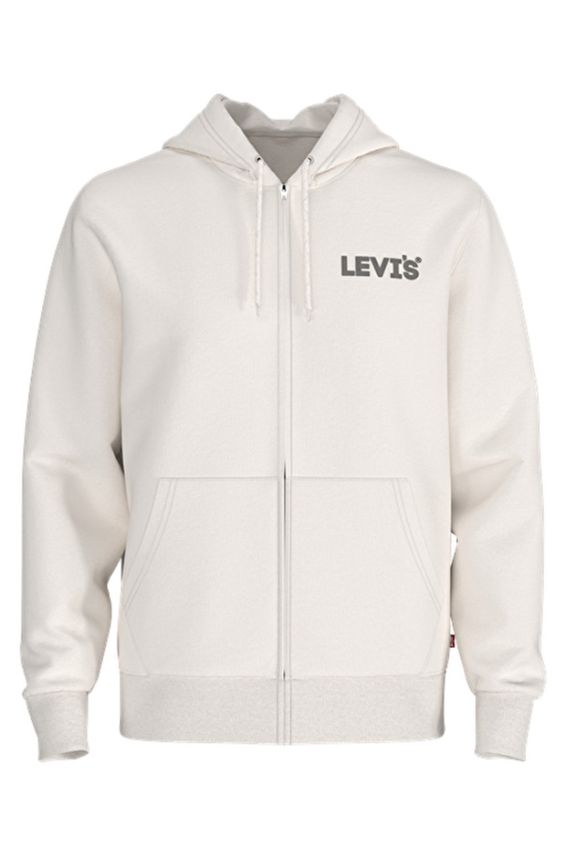 Relaxed Graphic Zip Up Sweatshirt