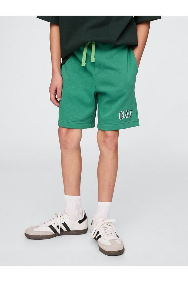 Erkek Çocuk Yeşil Gap Logo Pull-On Relaxed Havlu Kumaş Şort - 3