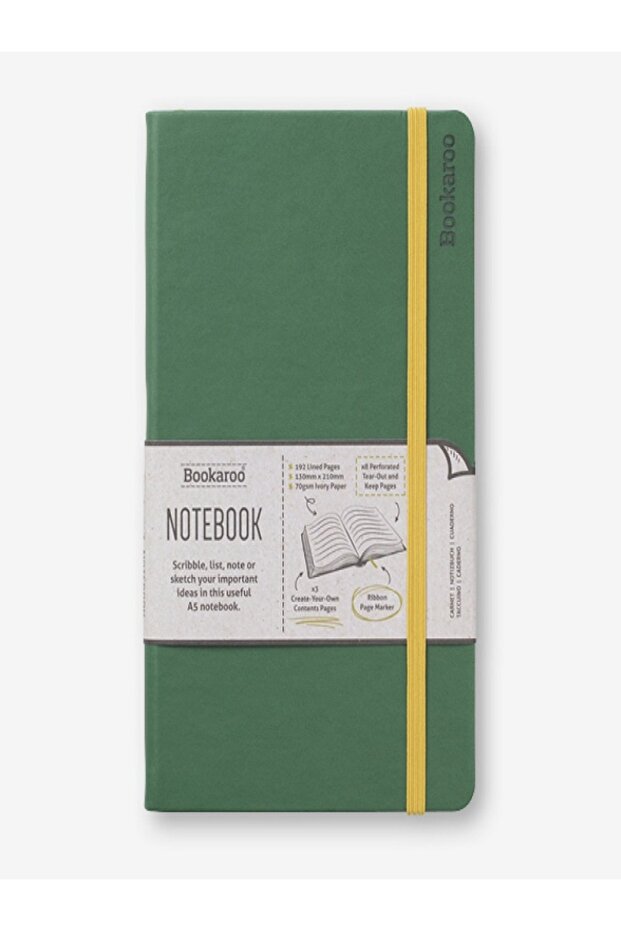 دفتر ملاحظات Bookaroo (A5) - أخضر غابة