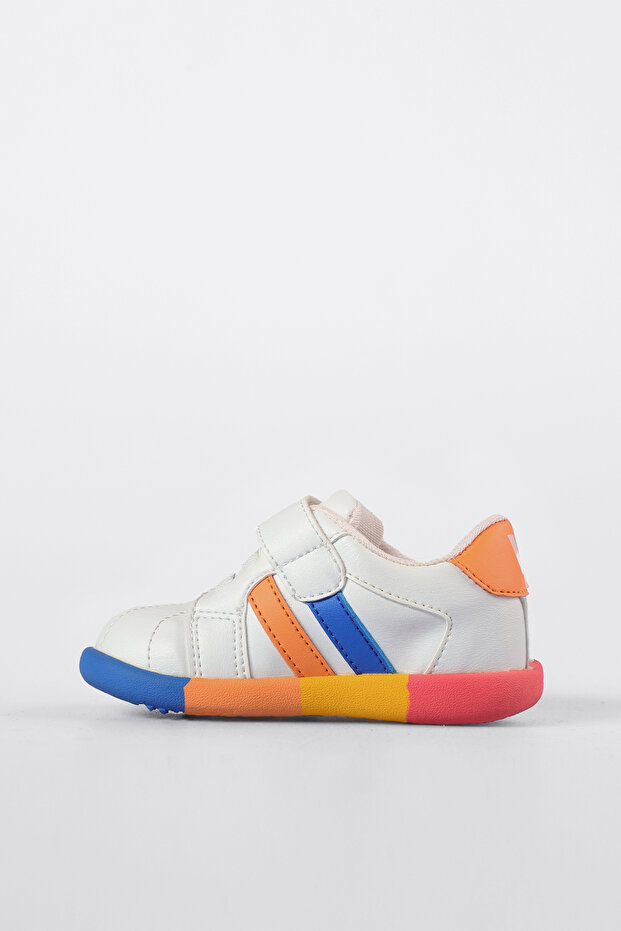 Heika Basic Unisex First Step White Sneaker - 2