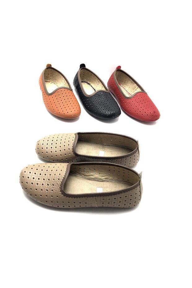 Genuine Leather Breathable Perforated Hajj Umrah Tawaf Booties and Home Shoes