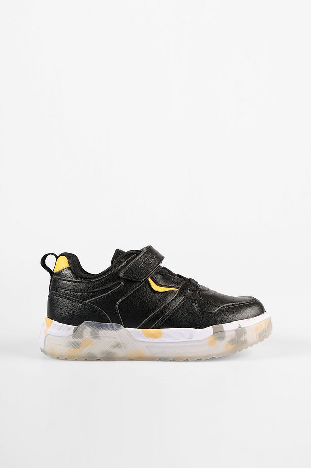 Monaco Hafif Erkek Çocuk Siyah Sneaker - 4