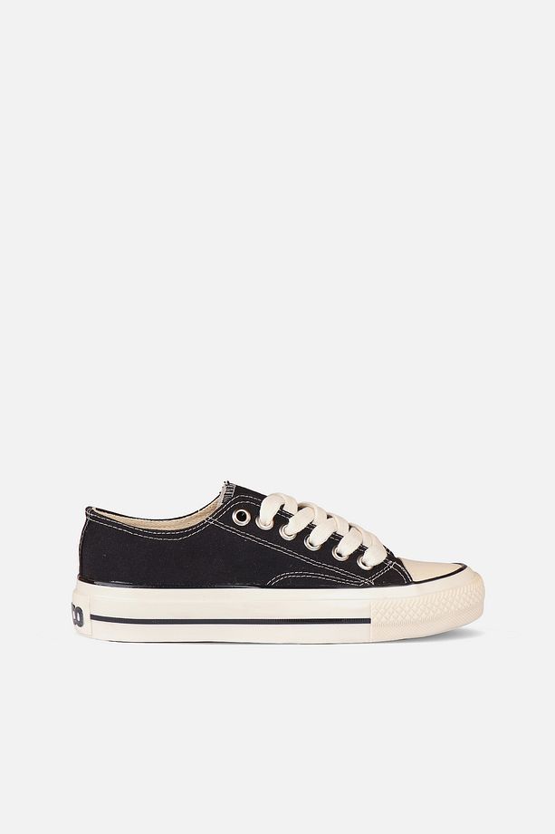 Idol Basic Unisex Genç Siyah Sneaker - 1