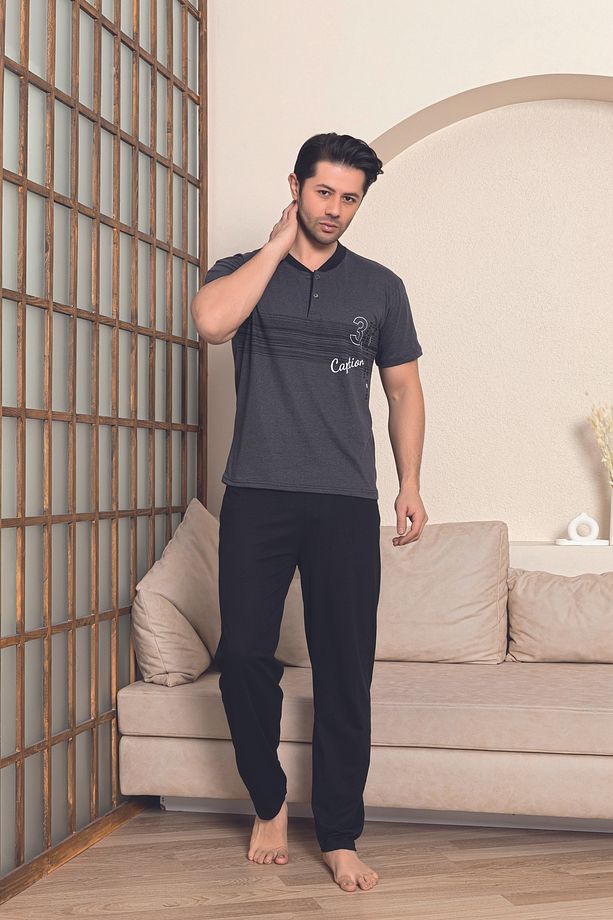 Penye Erkek Süprem (Yazlık) Pijama Takımı - 3