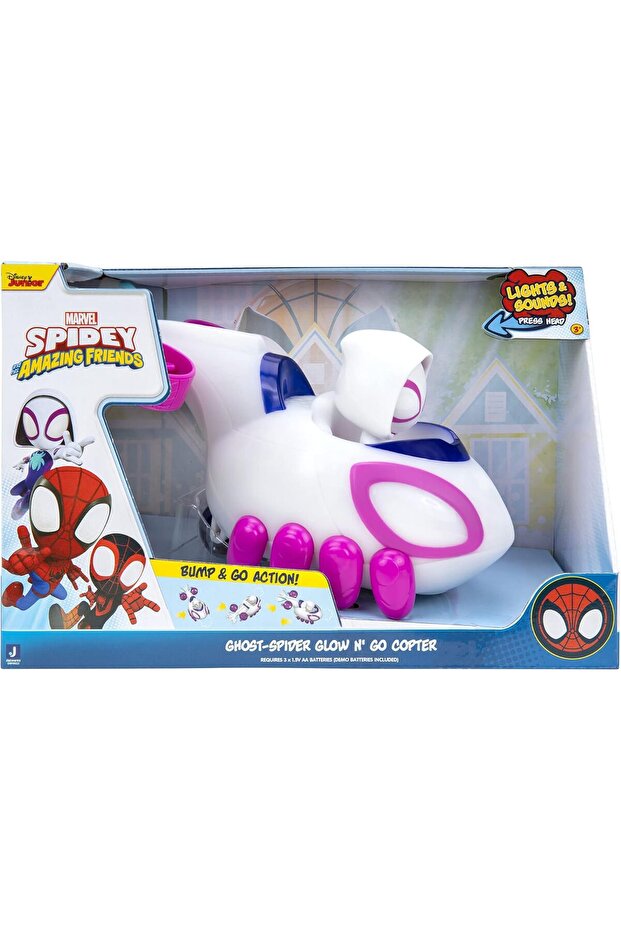 Spidey and His Amazing Friends Ghost-Spider Glow 'n Go Copter SNF0022