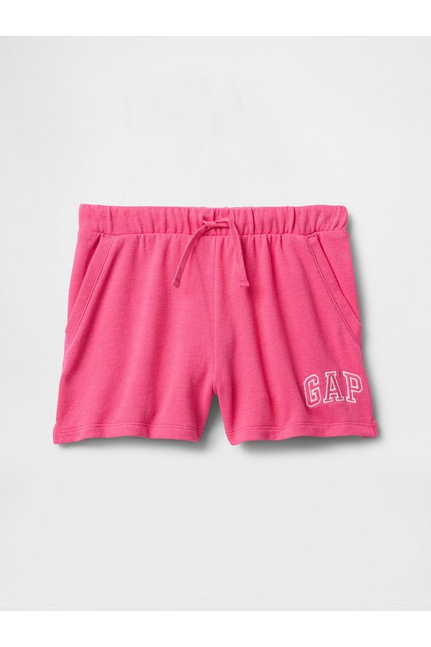 Kız Çocuk Pembe Gap Logo Havlu Kumaş Pull-On Şort - 5