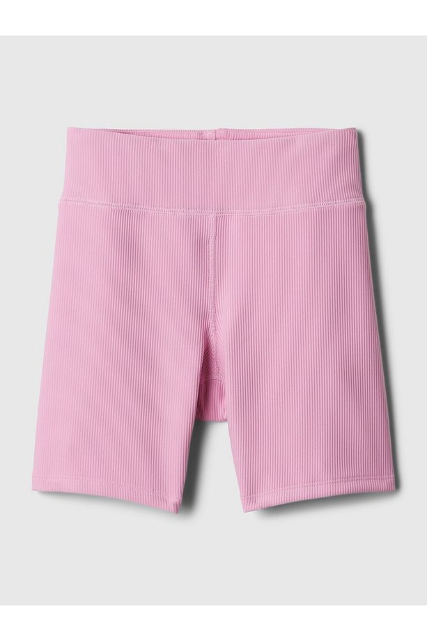 Kız Çocuk Pembe Fitilli Bisiklet Şortu - 3
