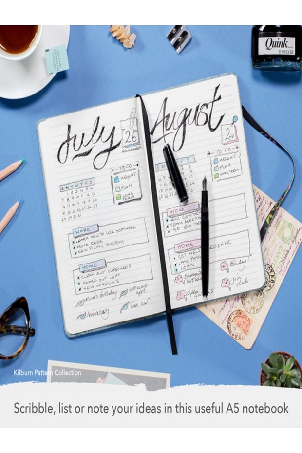 Bookaroo Notebook (A5) Yeşil Çiçek - 6