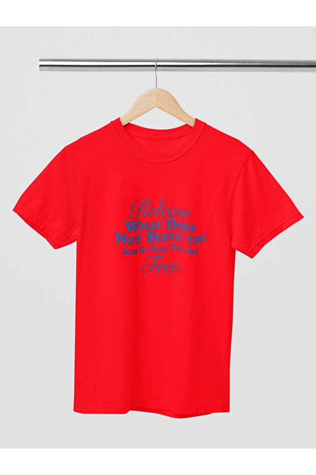 WOMEN/MEN 100% COTTON RELEASE TRANSFER PRINTED ROUND NECK SHORT SLEEVE T-SHIRT