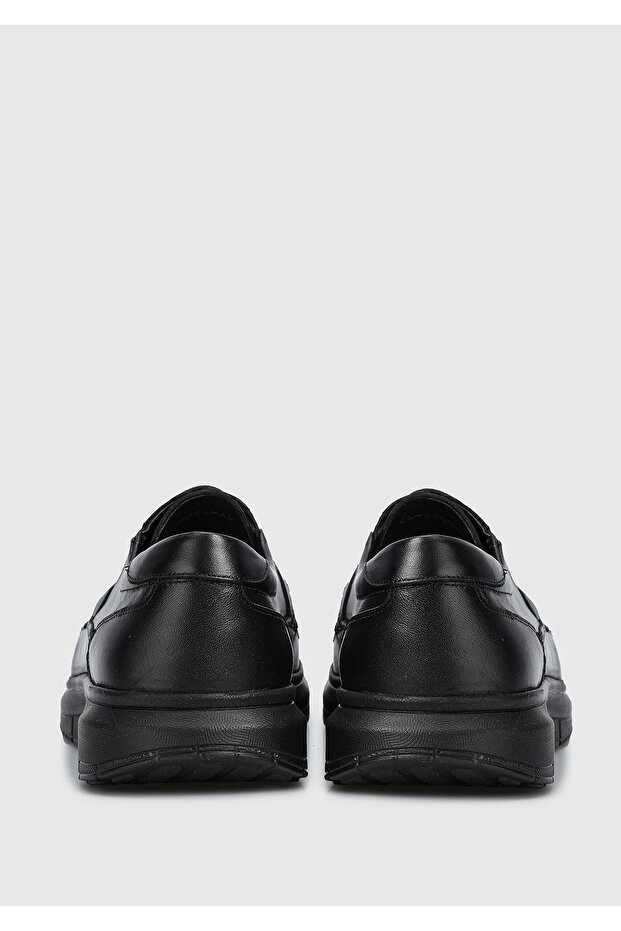 Siyah Deri Erkek Ayakkabı - 4
