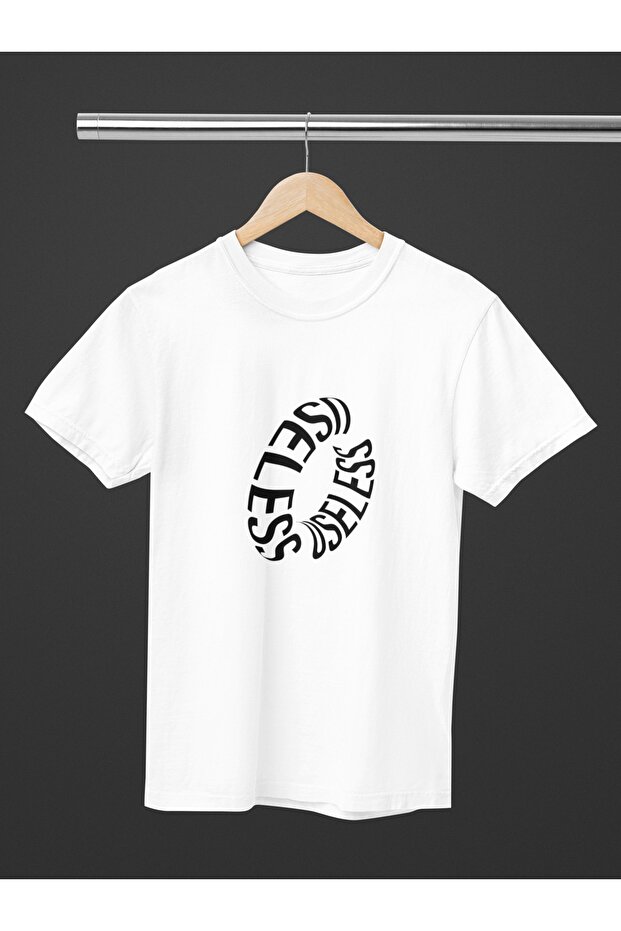 WOMEN/MEN 100% COTTON USELESS TRANSFER PRINTED ROUND NECK SHORT SLEEVE T-SHIRT