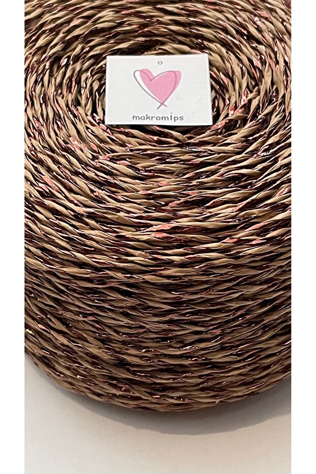 Premium Twisted Metallic Paper String (250 Gr/420M) Polyester Glossy Bag String Knitted Decoration Pack String - 7