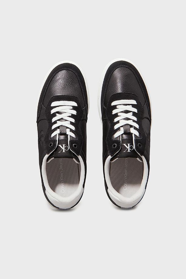 Deri ve Süet Detaylı Sneaker Ayakkabı YM0YM011530GM Erkek AYAKKABI YM0YM01153 0GM - 4