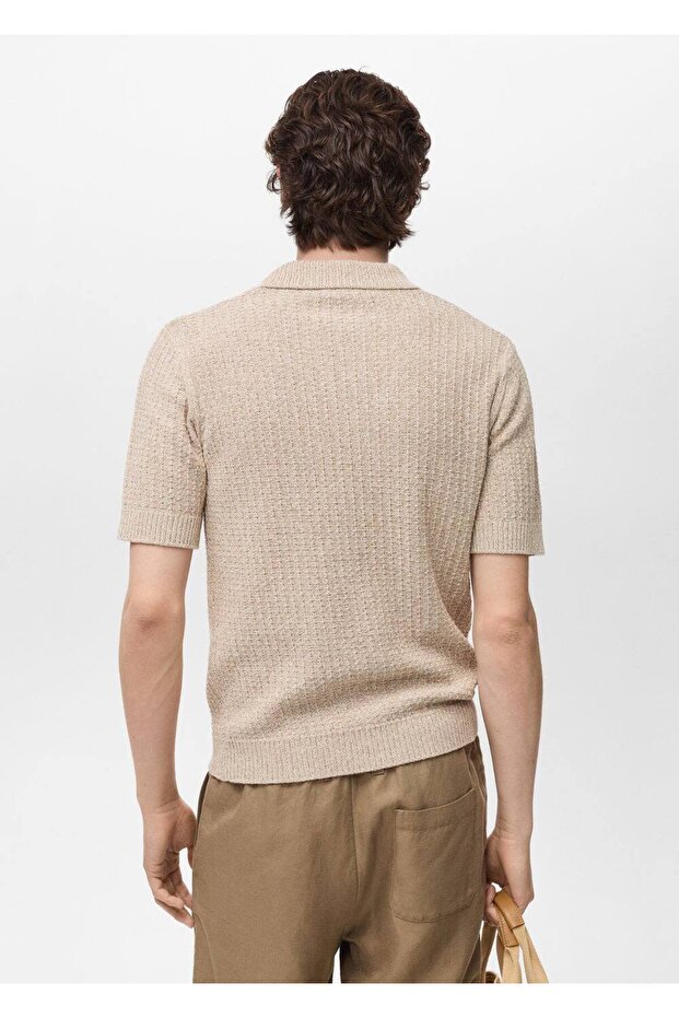 Pamuklu triko polo gömlek - 4