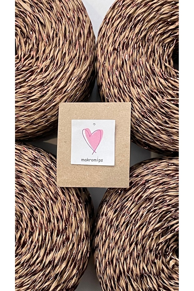 Premium Twisted Metallic Paper String (250 Gr/420M) Polyester Glossy Bag String Knitted Decoration Pack String - 5