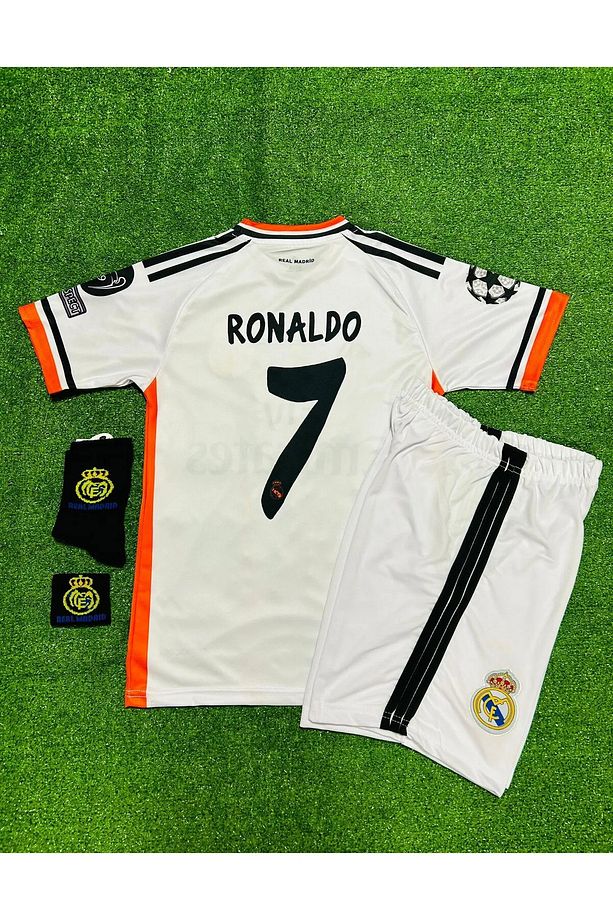 R.e.a.l M.a.d.r.i.d 2014 Lizbon Şampiyonlar ligi finali Cristiano Ronaldo Forması 4'lü Set (ARMALI) - 1