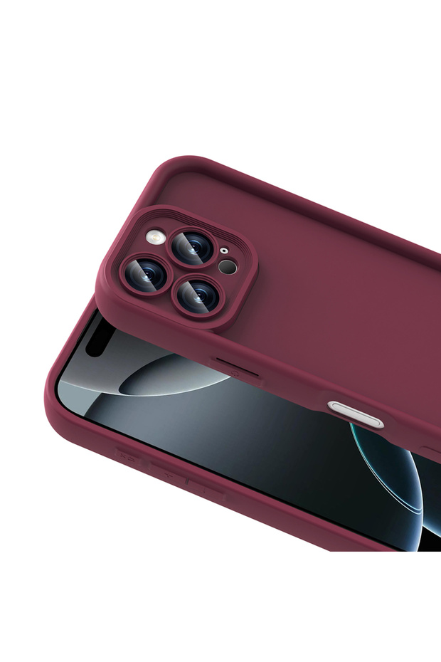 حافظة آيفون 16 برو مع حماية للكاميرا - غطاء أناناس سفلي - أسود - 4