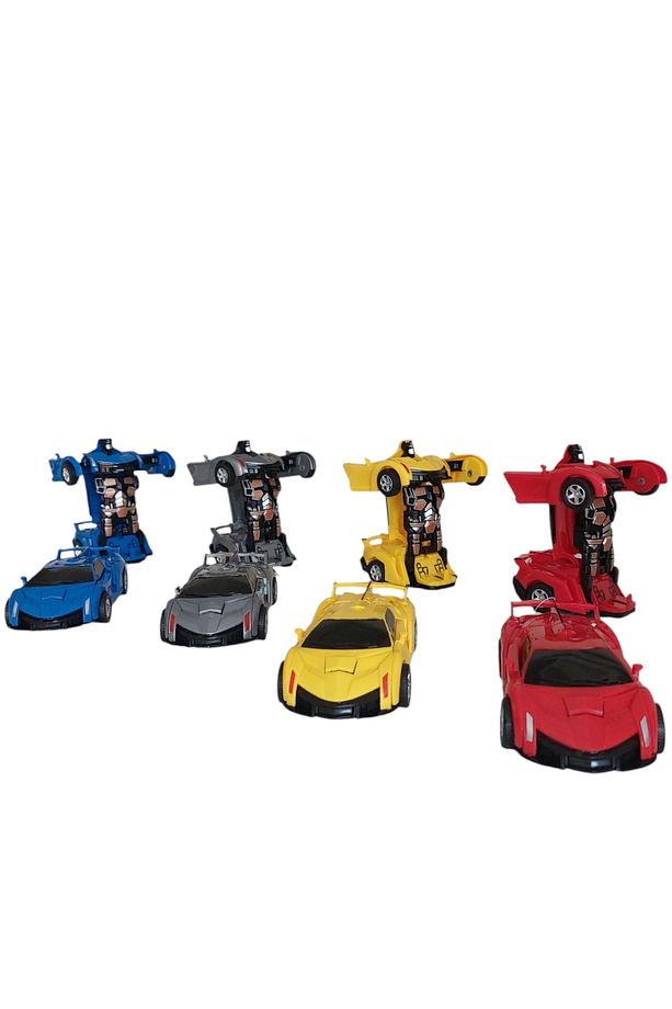 Transformers Robot Çek Bırak Kendiliğinden Robota Dönüşen Lamborghini Araba Sarı - 2