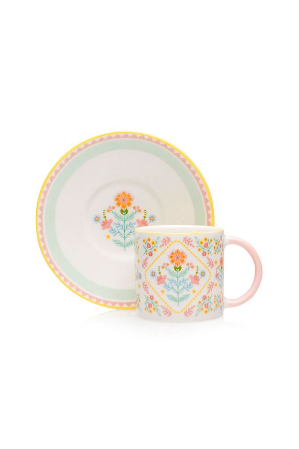 LCW HOME Karişik Baskılı 2 Kişilik Porselen Kahve Fincan Takımı 90 Ml T T - 4