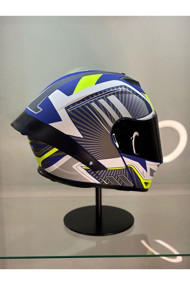 Ws-202 Güneş Gözlüklü Çene Açılır Kask Siyah Vizörlü A1 - 6