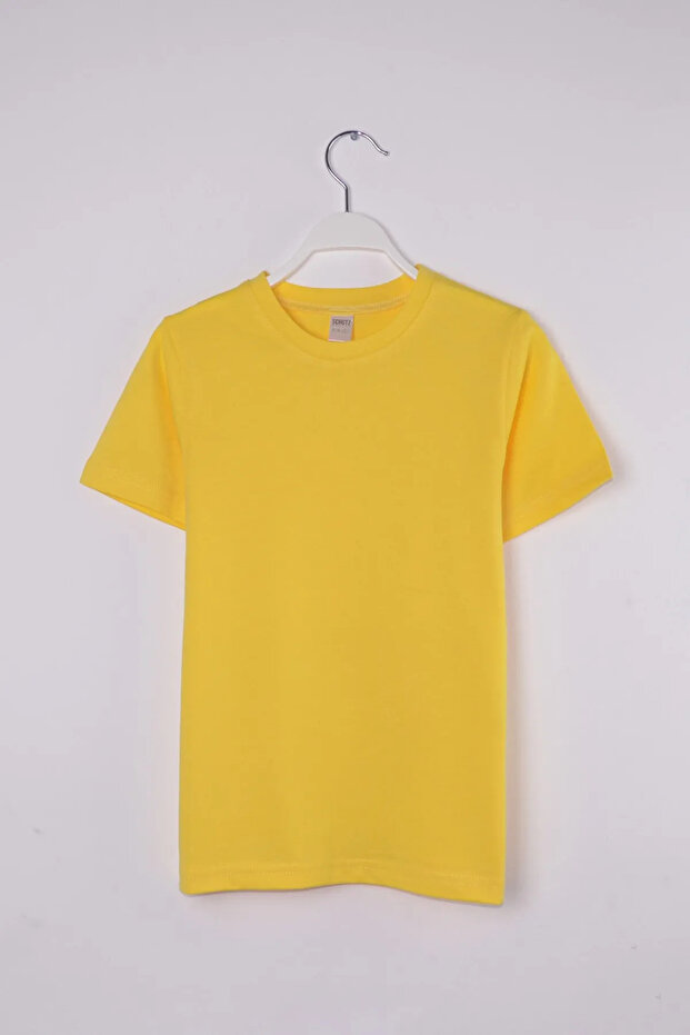 Hand Children's Solid Yellow Tshirt - 1
