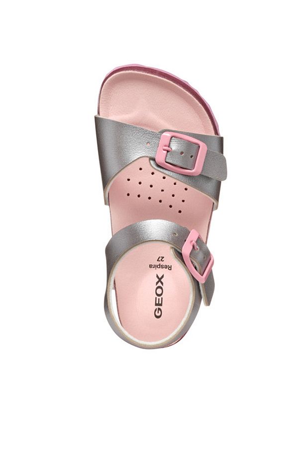 Geox Kız Çocuk Gümüş Adriel Simli Sandalet J558MI000NFC0566 - 5
