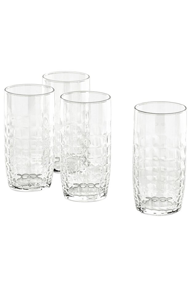 FRÖJDA Glass Set, Clear Glass, 40cl, 15cm 4 Pack