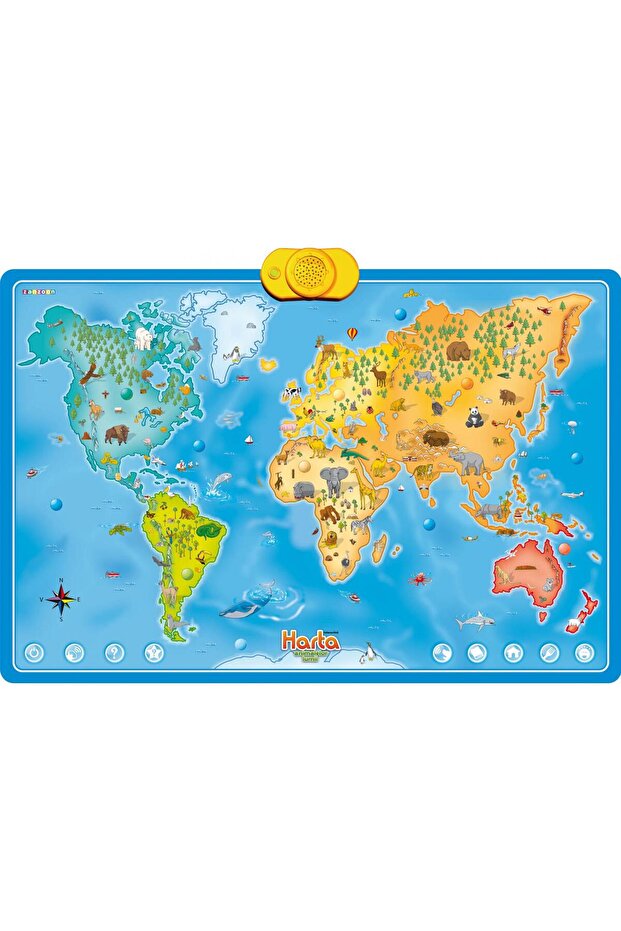 Interactive Map With Animals, - 2