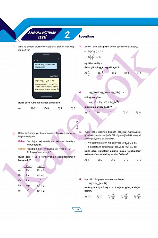 2025 TYT Ve AYT Matematik Progresif Kanıtlanmış Yapay Zekalı Adım Adım Soru Sıralaması Soru Seti - 7