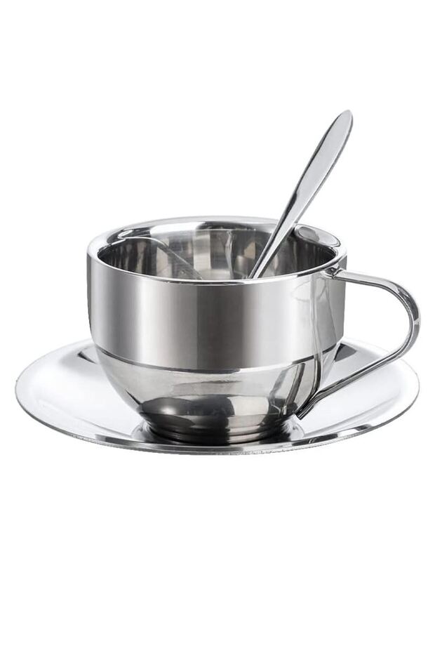 304 Steel 180 ml Double Walled Espresso Coffee Cup Set Presentation Cup Mt120