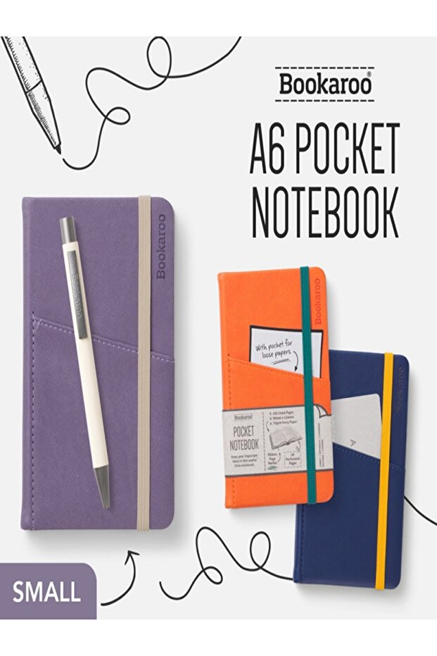 Bookaroo Notebook (A6) Cep Defteri-Navy - 5