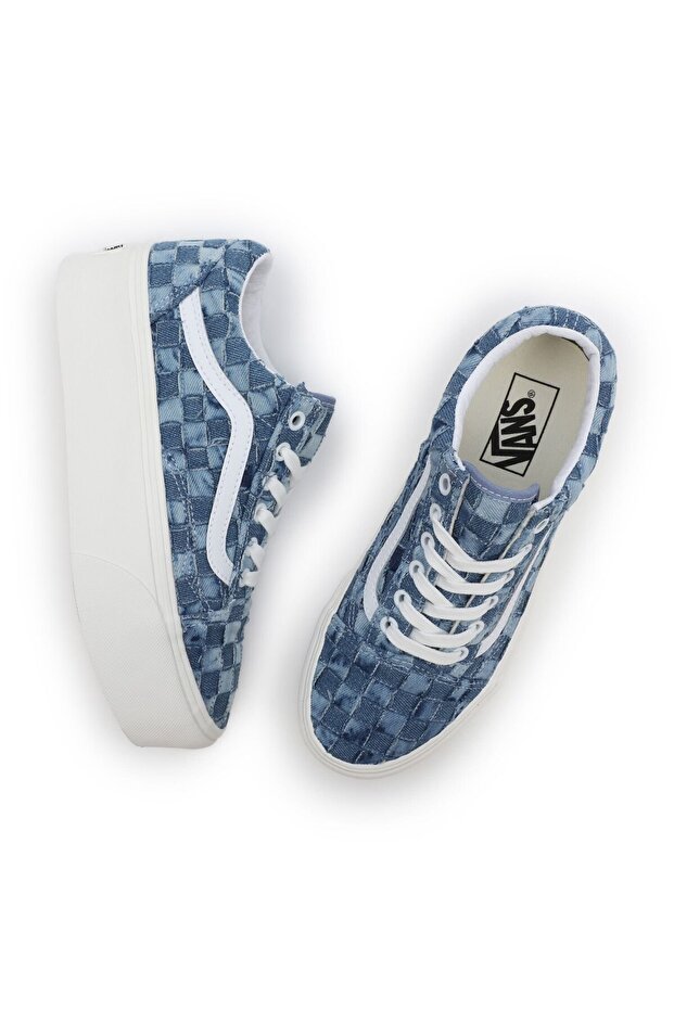 Ua Old Skool Stackform Blue Sneaker - 6