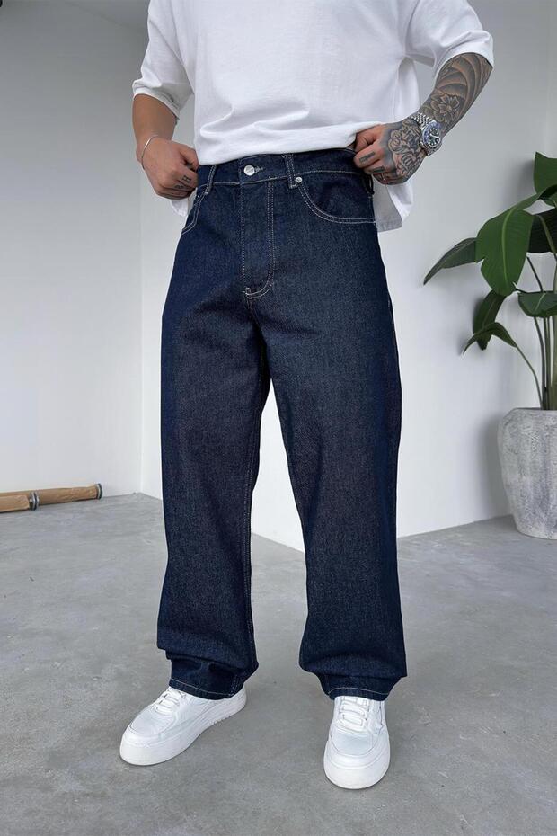 Koyu Mavi Basic Premium Regular Pantolon - 1