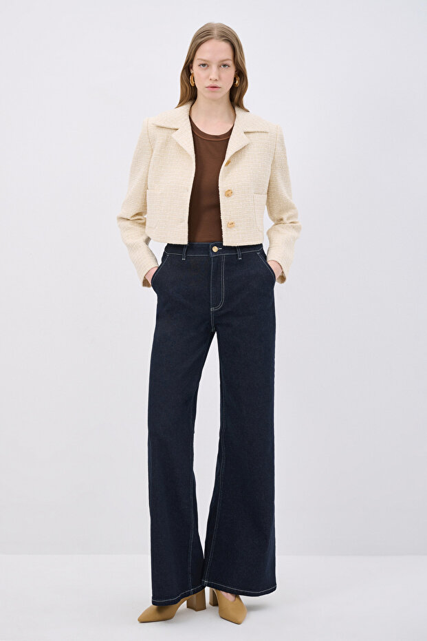 Crop Tüvit Ceket - 3