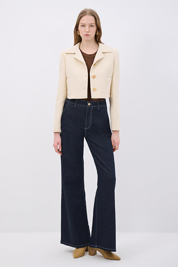 Crop Tüvit Ceket - 5