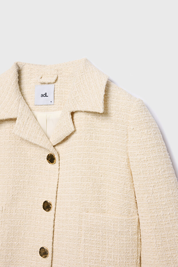 Crop Tüvit Ceket - 8