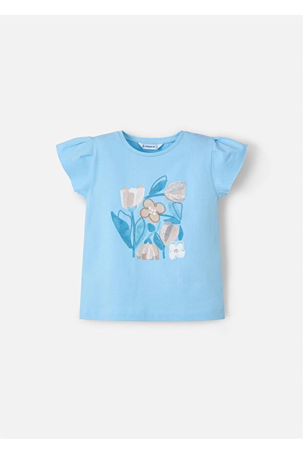 Blue Girl's T-Shirt 3015