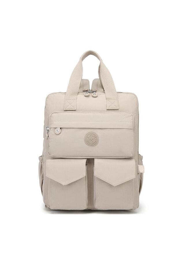 Large Size Crinkle Fabric Backpack Smart Bags 1175