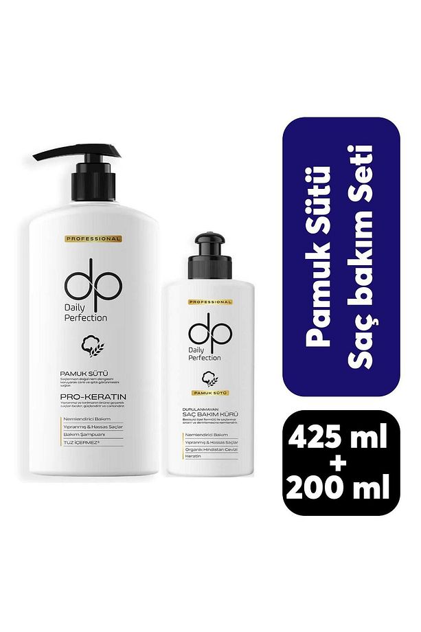 Dp Şampuan 425 Ml+200 Ml Bakım Kürü Pamuk Sütü - 1