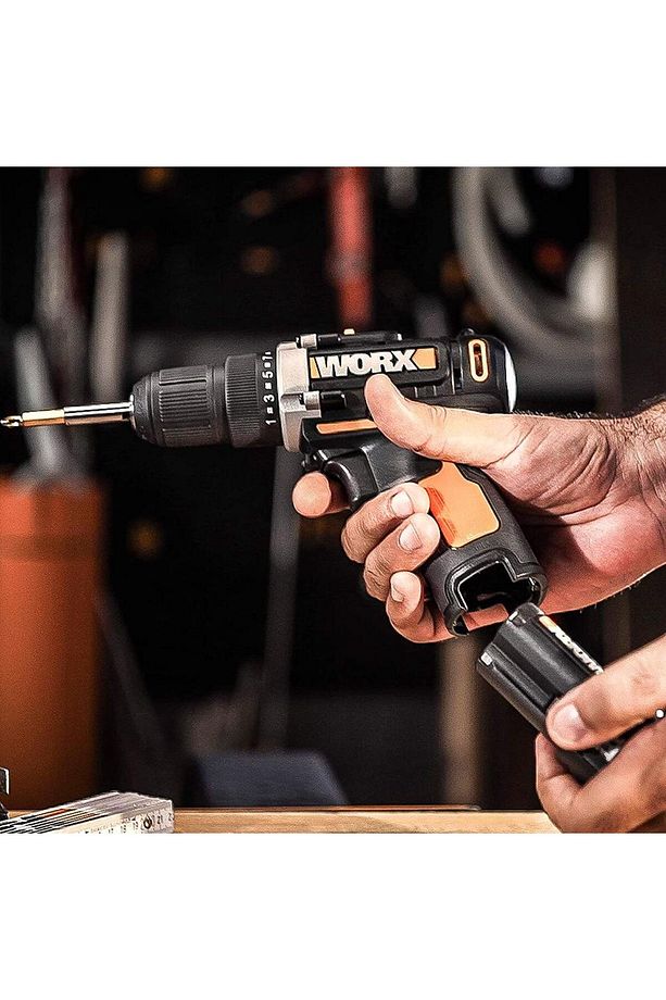 Wx128.3 12volt/2.0ah Li-ion Çift Akülü Profesyonel Şarjlı Matkap - 3