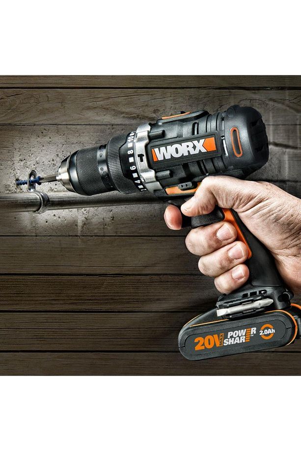 Wx352.9c 20volt/2.0ah Li-ion Kömürsüz Profesyonel Şarjlı Darbeli Matkap - 3